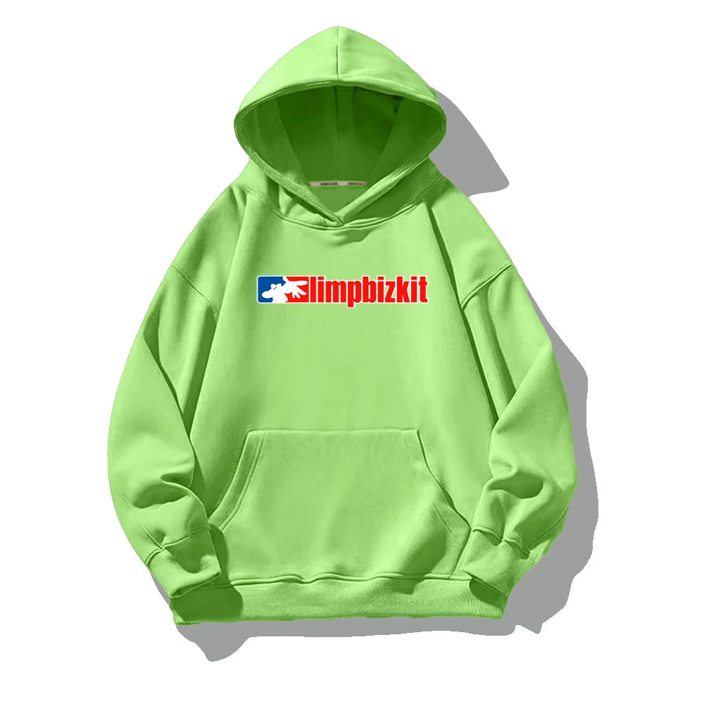 Retro Limp Bizkit Graphic Hoodie – Oversized Streetwear for Men & Women, Bold Hip-Hop Style Pullover Sweatshirt for All Seasons - Premium hoodie from Lizard Vigilante - Just $38.88! Shop now at Lizard Vigilante