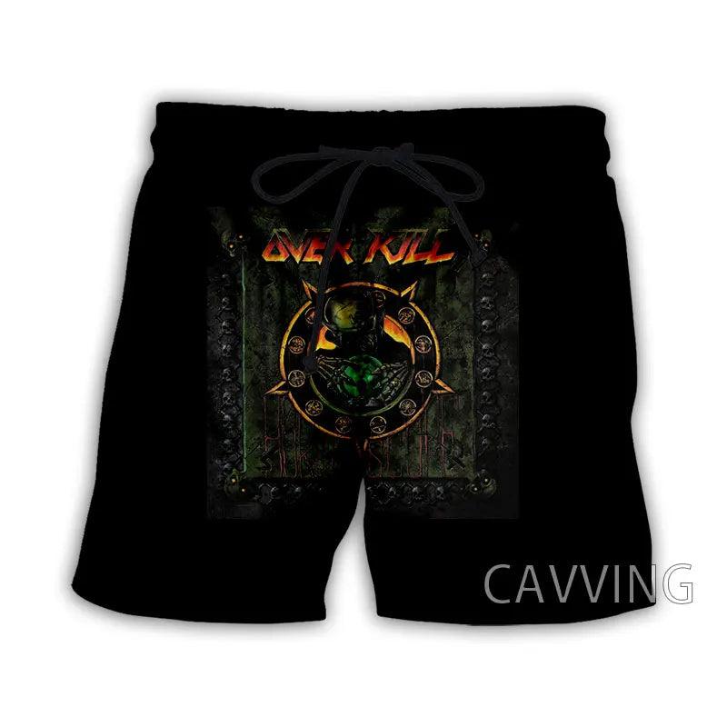 Overkill Band Summer Beach Shorts Streetwear Men Quick Dry Vacation Casual Shorts Women/Men's 3D Print - Premium shorts from DS - Just $29.99! Shop now at Lizard Vigilante