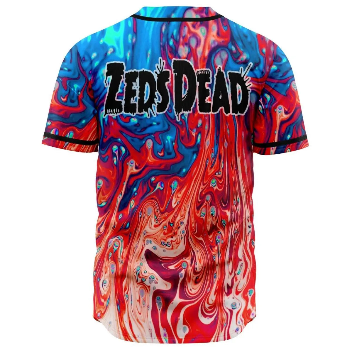 Zeds Dead Baseball Jersey – EDM-Inspired Thin Button Baseball Uniform, Casual Streetwear for Spring & Summer - Premium jersey from Lizard Vigilante - Just $43.88! Shop now at Lizard Vigilante