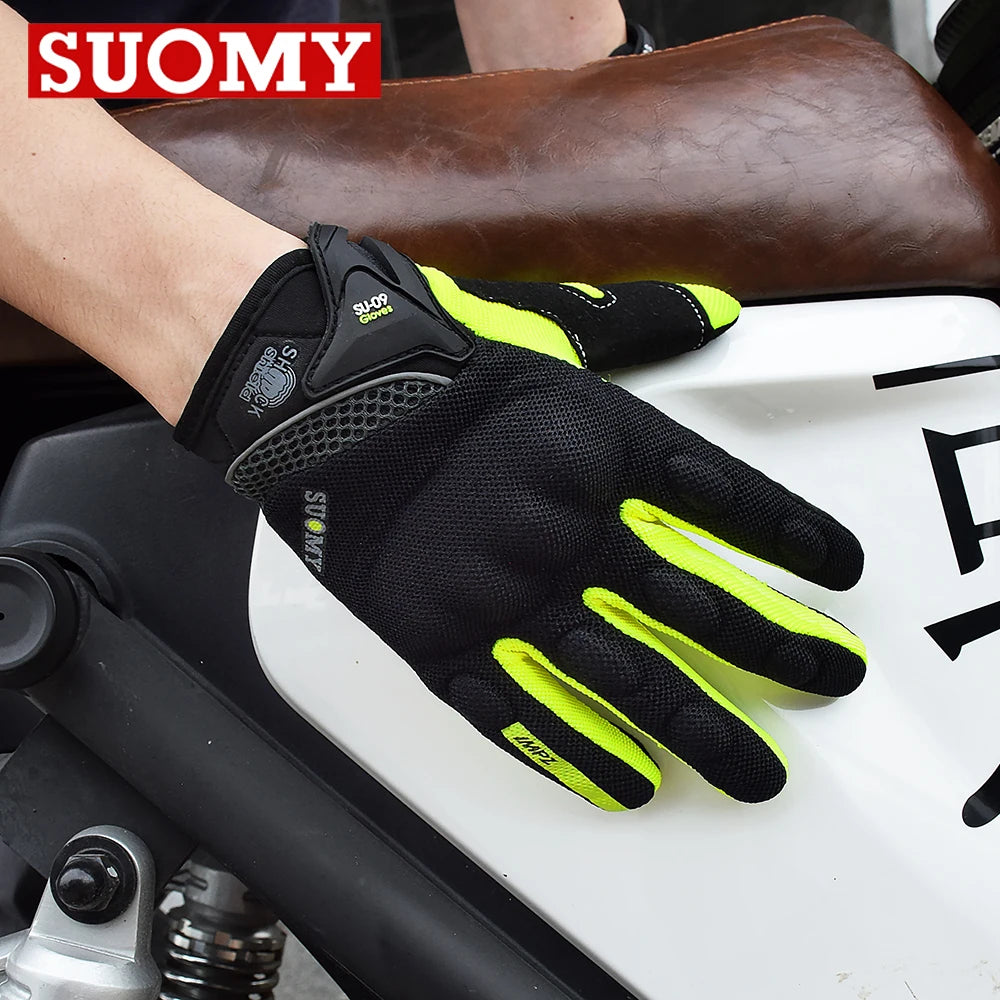 Summer Full Finger Motorcycle Racing Gloves | Breathable Touch Screen Motorbike Gloves - Premium gloves from Lizard Vigilante - Just $23.88! Shop now at Lizard Vigilante