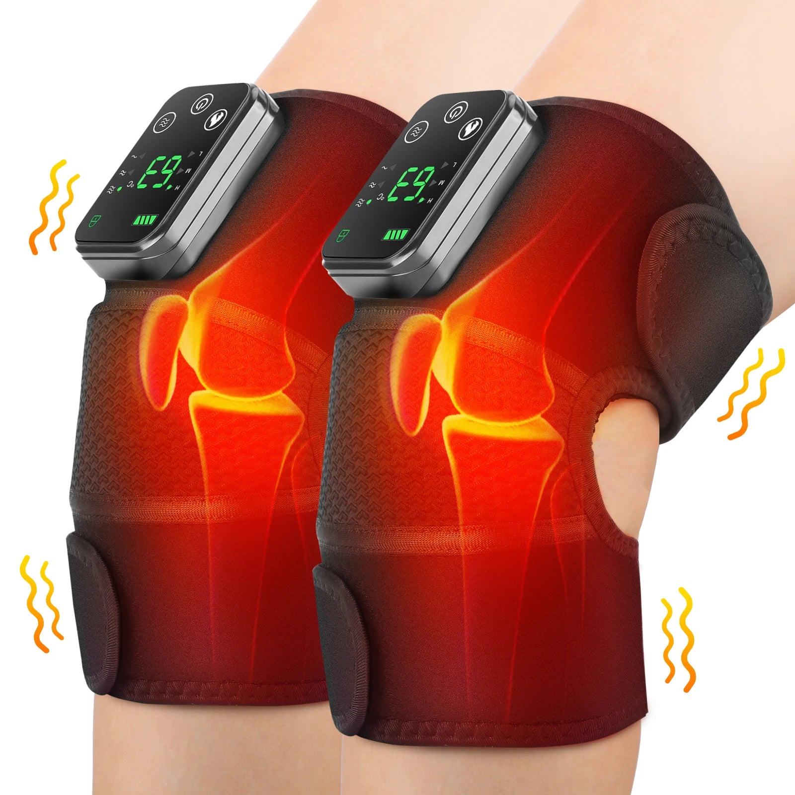 Electric Heating Knee Massager Joint Elbow Knee Pad Shoulder Pad Vibration Knee Shoulder Massage Health Care - Premium  from Lizard Vigilante - Just $23.99! Shop now at Lizard Vigilante