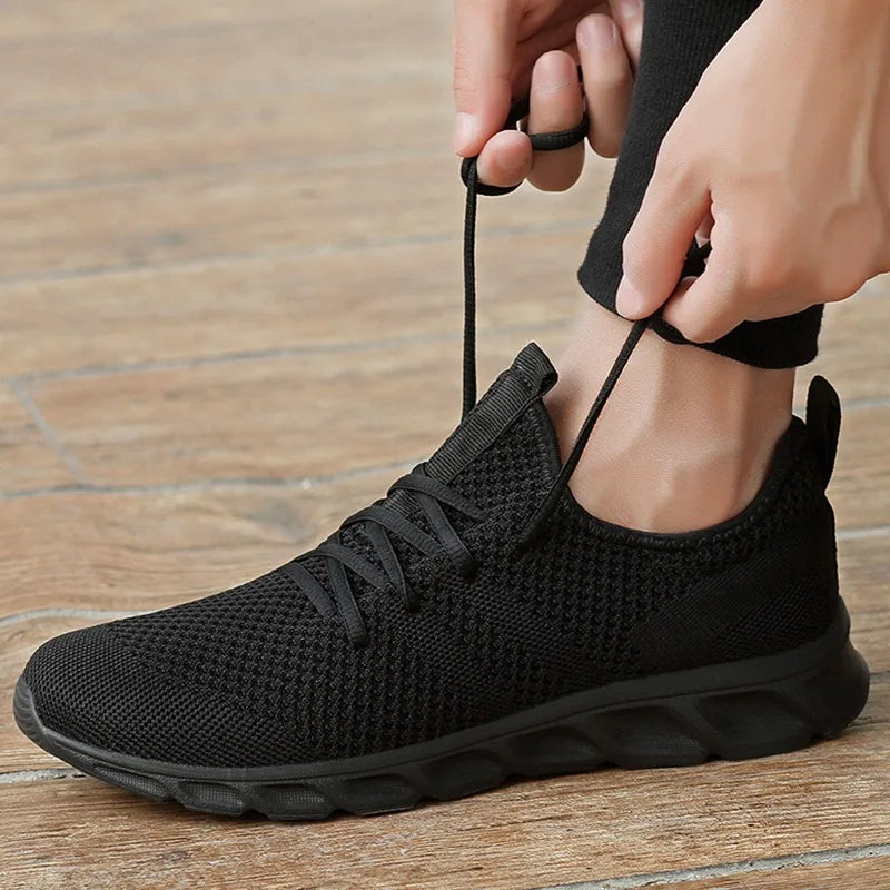 Fujeak Men's Running Shoes Non-slip Knitting Mesh Breathable Shoes Men Sneakers Male Casual Jogging Men Sport Shoes Zapatos - Premium  from Lizard Vigilante - Just $21.99! Shop now at Lizard Vigilante