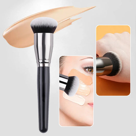 Black Foundation Make up Brush Cream Foundation buffing Makeup Brush Big Foundation Brush Synthetic Hair Face Makeup Tool
