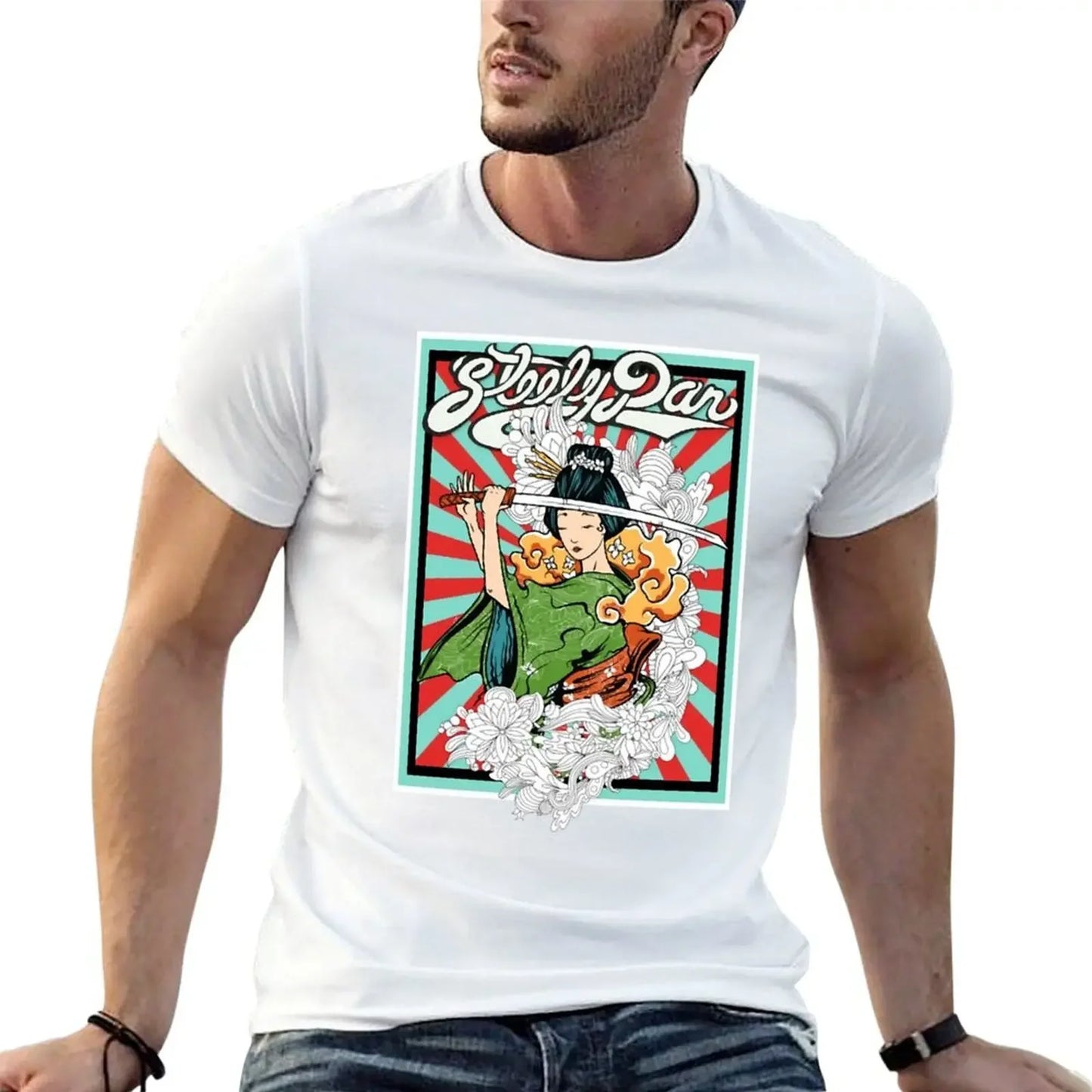 Japanese Style Steely Band Dan Fan Art T-Shirt - Plus Size Heavyweight Tee - Premium T-shirts from Lizard Vigilante - Just $23.88! Shop now at Lizard Vigilante