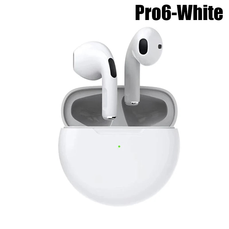 Pro 6 TWS Wireless Bluetooth Earphones - Stereo Sport Headset for iPhone & Xiaomi - Premium earphones from Lizard Vigilante - Just $18.88! Shop now at Lizard Vigilante