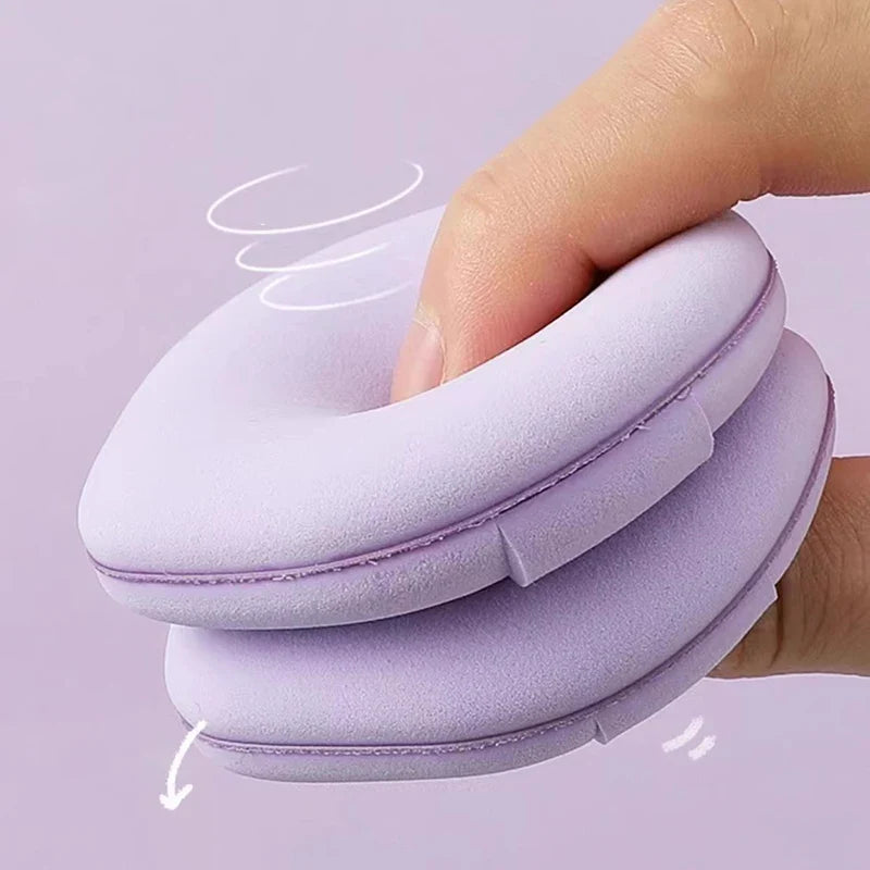 Water Drop Type Air Cushion Powder Puff, Wet And Dry, Double Face Powder Puff, For Liquid Foundation, Concealer, Powder, Purple