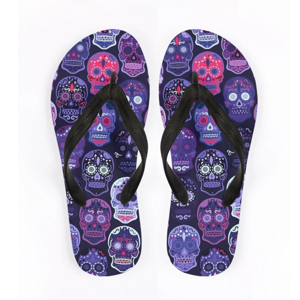 Men's Beach Skull Flip Flops Soft Non-Slip Summer Slippers Punk Hip Hop Sandals for Men & Boys - Premium sandals from Lizard Vigilante - Just $28.88! Shop now at Lizard Vigilante