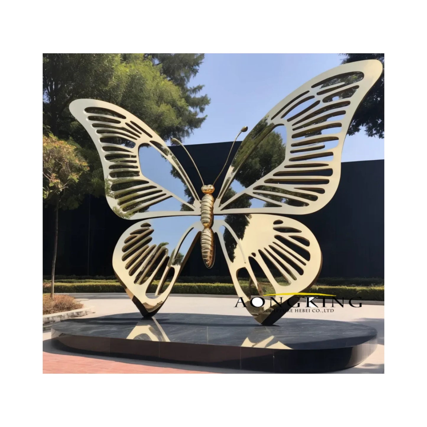 Garden Art Design large sculpture stainless steel statue hand-shaped statue