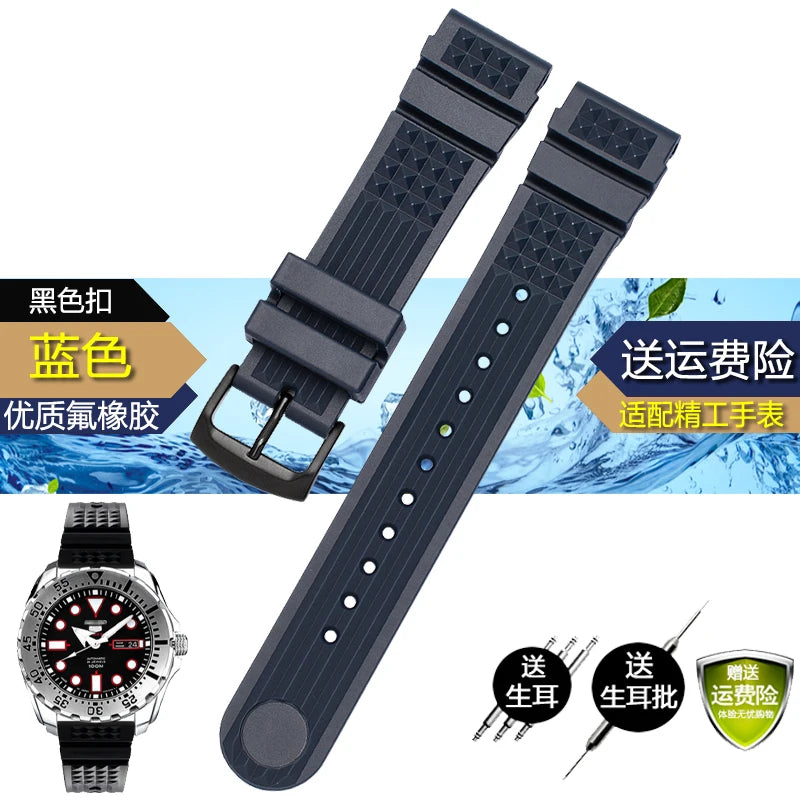 Seiko SRP601J1 Dive Ready Strap – Waterproof Silicone Sport Watchband for Underwater Adventures, 20mm & 22mm - Premium watch strap from Lizard Vigilante - Just $23.88! Shop now at Lizard Vigilante