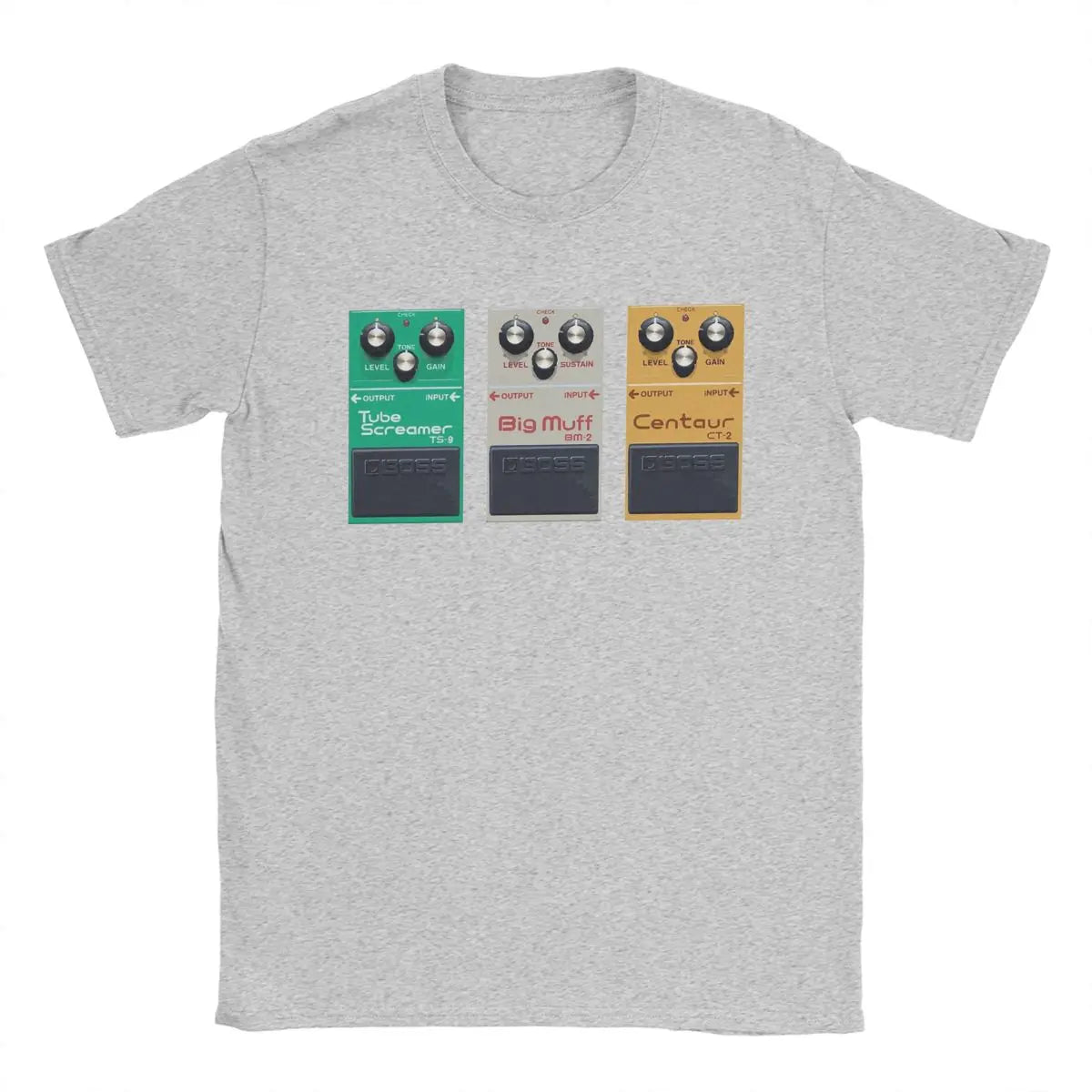 Fictional Pedal Trio Big Muff Guitar Pedal Effect Shoegaze Men's T Shirts Vintage Tees Round Collar T-Shirts Cotton Gift Idea - Premium  from Lizard Vigilante - Just $19.99! Shop now at Lizard Vigilante