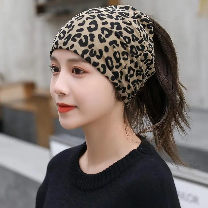 Fashion Double Head Cap Bib Twist Cap Multi-Functional Printed Scarf Cover Cap Neck Cap Face Mask Headscarf Cap C081 - Premium  from Lizard Vigilante - Just $7.99! Shop now at Lizard Vigilante