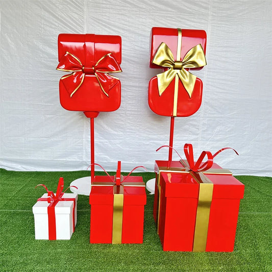 Outdoor Christmas Tree Decoration Life Size Christmas Statue For Sale