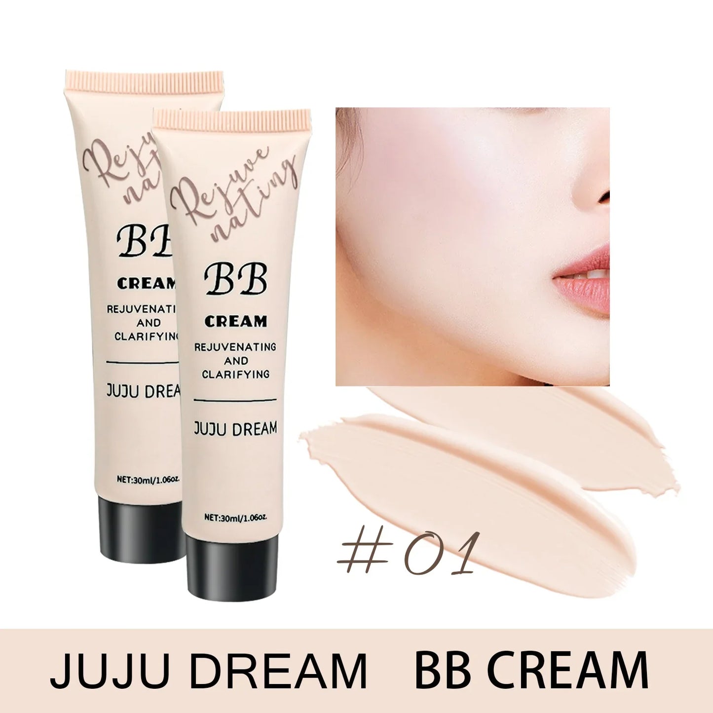BB cream, isolation cream, liquid foundation, moisturizing, oil control, long-lasting makeup, milk, dry skin, and no powder