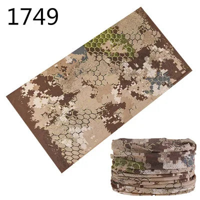 Camouflage Seamless Magic Bandana Buffs Neck Gaiter Paisley Headband Cycling Fishing Tube Face Shield Men Women Scarf Mask Cap - Premium neck gaiter from Lizard Vigilante - Just $5.99! Shop now at Lizard Vigilante