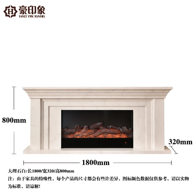 Fireplace Decoration Cabinet | Imitation Marble Heater | Electric Fireplace Core for Household Use | Stylish and Functional Home Decor - Premium fireplace from Lizard Vigilante - Just $1571.99! Shop now at Lizard Vigilante