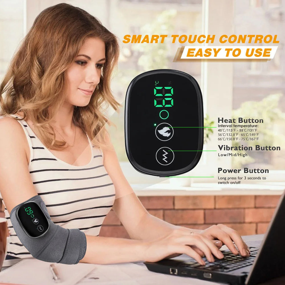 Electric Heating Knee Massager Joint Elbow Knee Pad Shoulder Pad Vibration Knee Shoulder Massage Health Care - Premium  from Lizard Vigilante - Just $23.99! Shop now at Lizard Vigilante