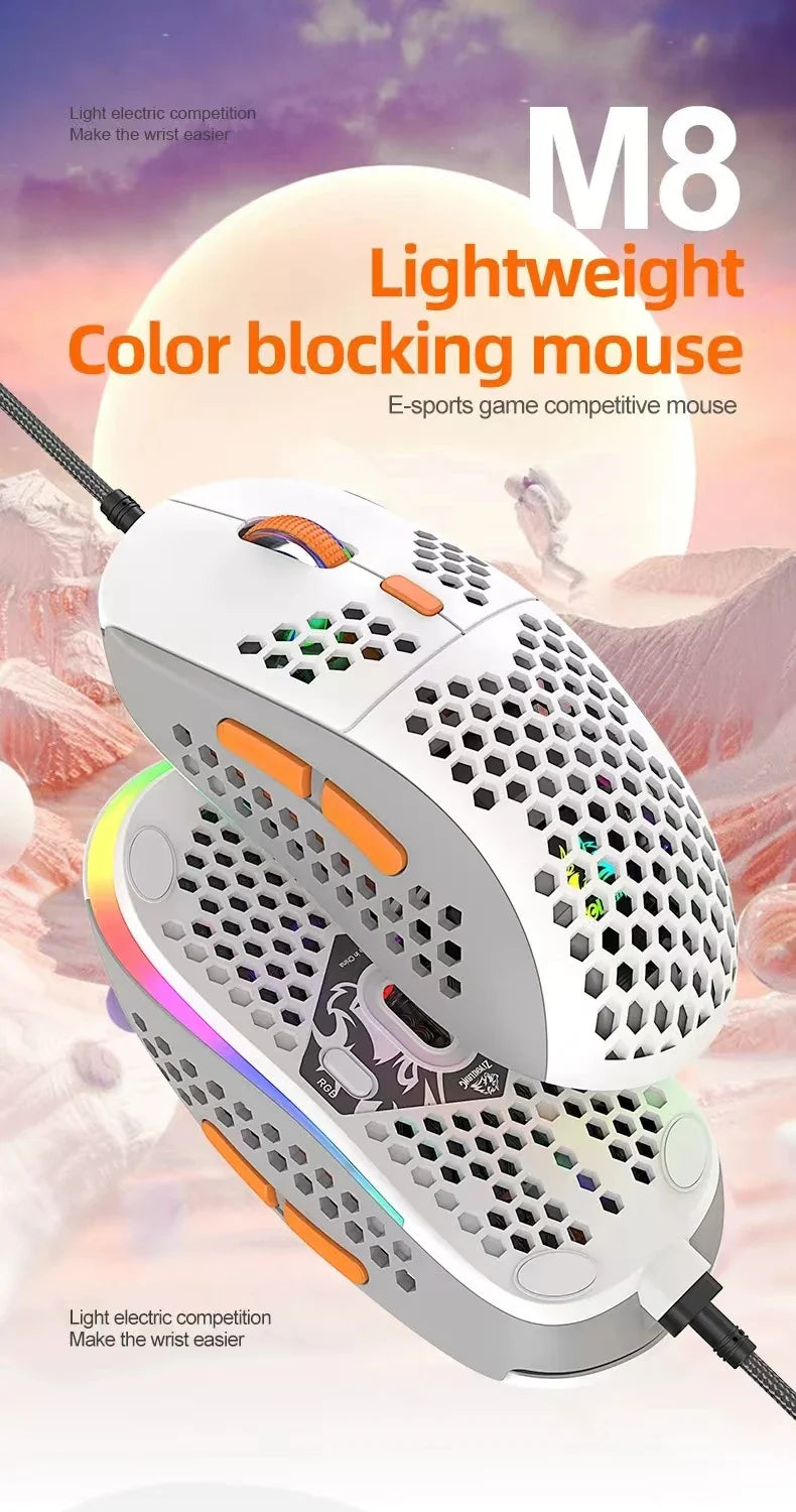 Ultralight Gaming Mouse or 24 Inch Curved Monitor, FHD(1920×1080p) 75HZ Computer Monitors, 178° Wide Viewing Angle PC Monitor