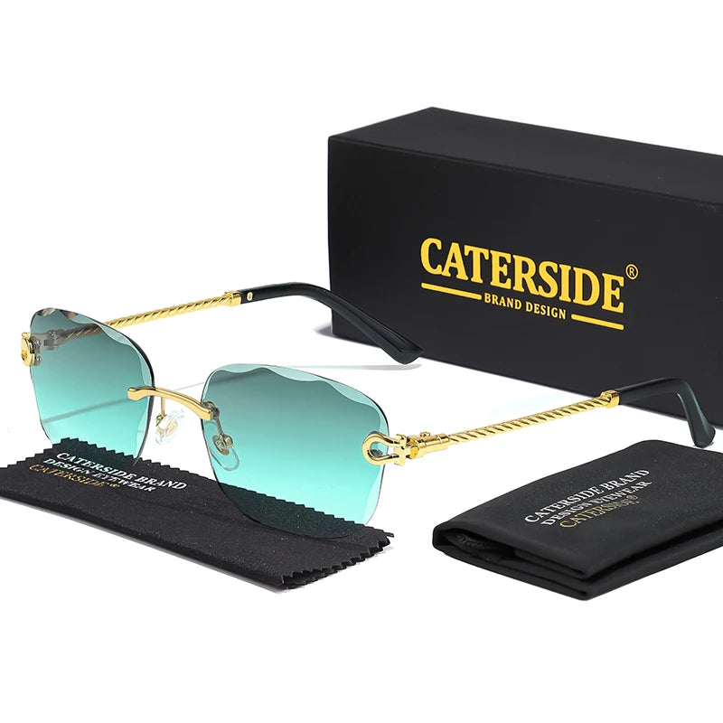 Rimcutter Royale: Caterside Retro Gradient Sunglasses – Blade Lens Street Icon Shades - Premium shades from dsers - Just $15.99! Shop now at Lizard Vigilante