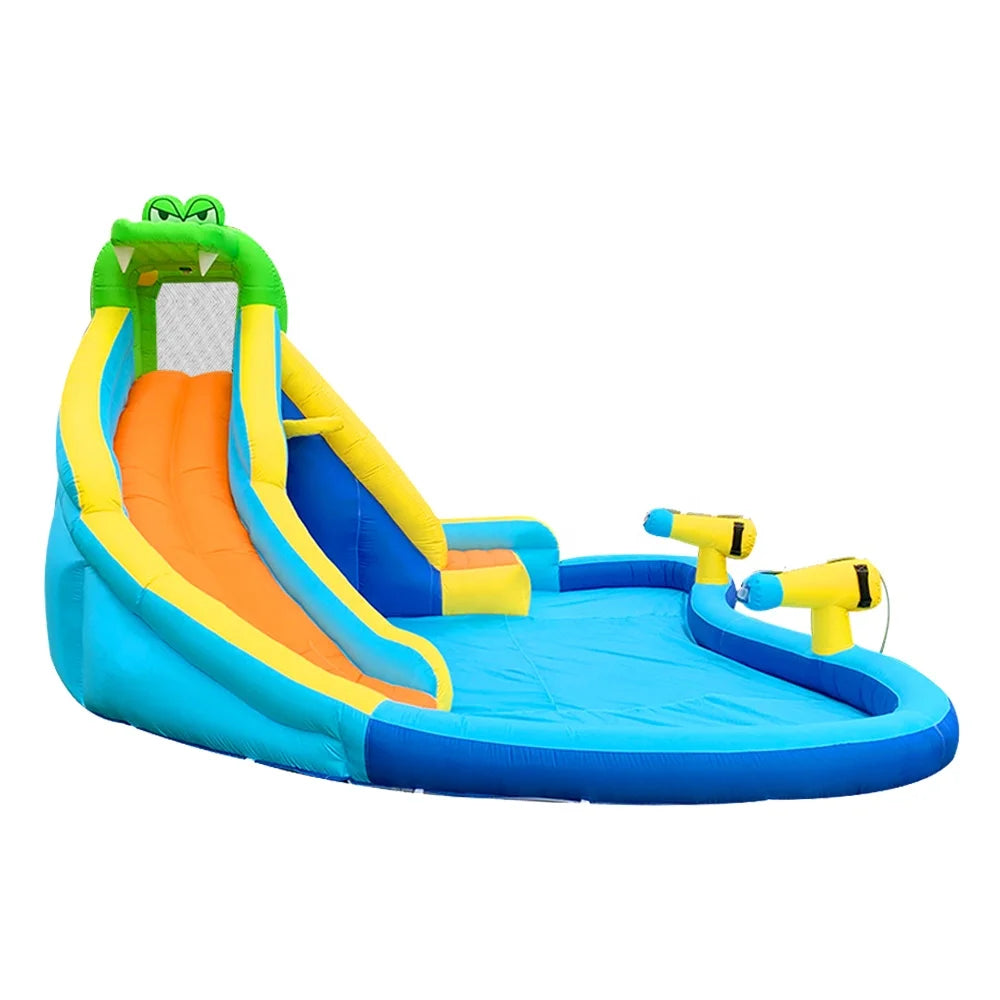 Joy Crocodile Inflatable Water Slide & Rock Climbing Amusement Park – Indoor/Outdoor Adventure Toy for Kids – With Blower & Repair Kit – Epic Fun for Ages 2+ - Premium bounce house from Lizard Vigilante - Just $669.99! Shop now at Lizard Vigilante