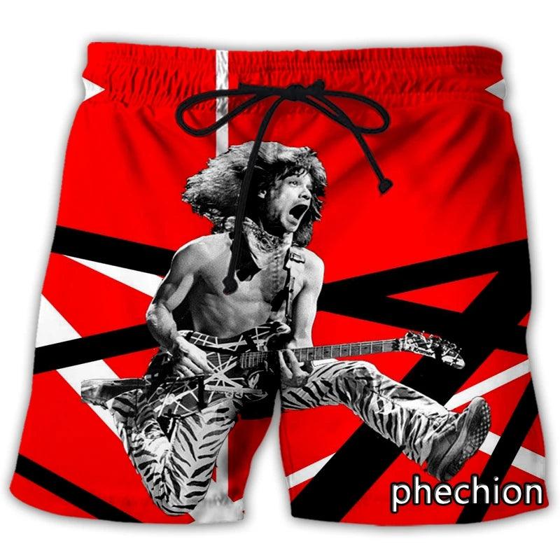 Men/Women Van Halen Band 3D Printed Casual Shorts Streetwear Men Loose Sporting Shorts L141 - Premium  from Lizard Vigilante - Just $26.99! Shop now at Lizard Vigilante