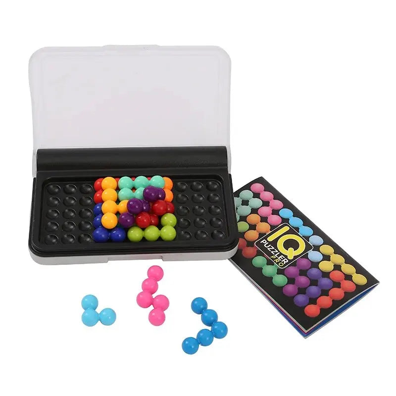 3D IQ Puzzle Board Game | 120 Logical Challenges, Pyramid Beads Montessori Toy for Kids and Teens | Portable Brain Teaser & Educational Travel Game - Premium board game from Lizard Vigilante - Just $18.99! Shop now at Lizard Vigilante