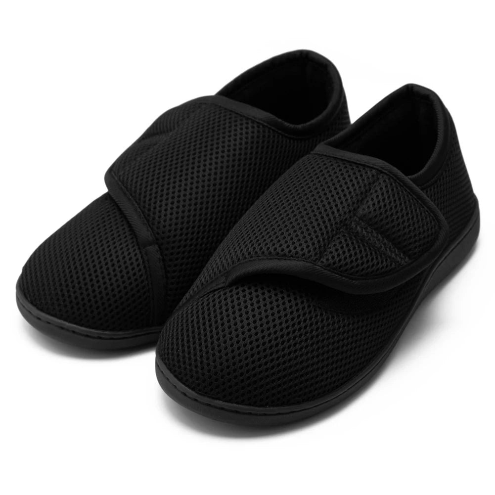 Unisex Diabetic Shoes Wide Walking Shoes Plush Lining Slip-On Orthopedic Shoes Hook and Loop Sneakers for Swollen Feet - Premium  from Lizard Vigilante - Just $28.99! Shop now at Lizard Vigilante