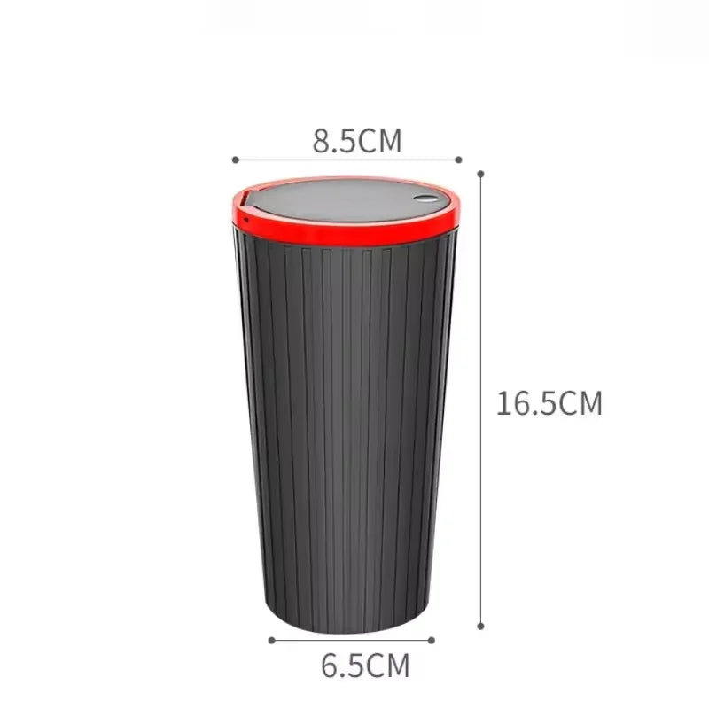 Universal Car Trash Bin Can Mini Auto Dust Organizer Car Interior Rubbish Bag Garbage Container Storage Box Bucket Auto Accessor
