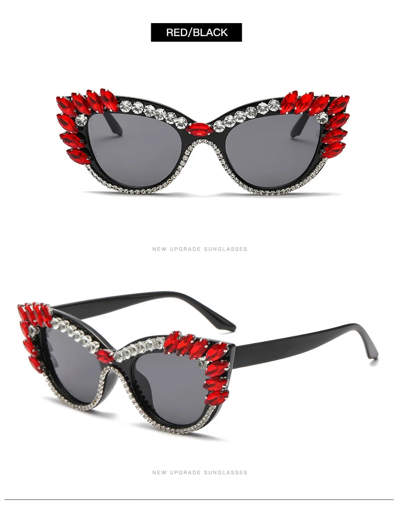 “Diamond Eyes 23241” – Chaos-Cat UV400 Big Gem Sunglasses for Max Drama & Minimal Subtlety | Gradient Polycarbonate Cat Eye Spectacles - Premium shades from dsers - Just $10.99! Shop now at Lizard Vigilante