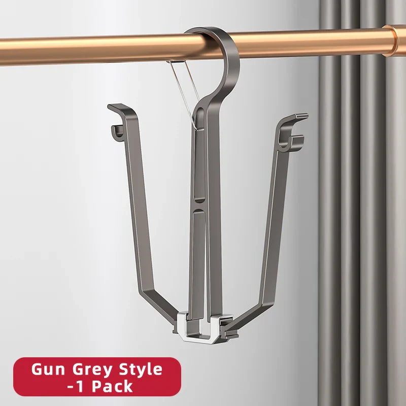 Household Shoes Drying Rack Balcony Foldable Shoe Hanger Clothing Hook Sneaker Rack Home Storage Lundary Tools