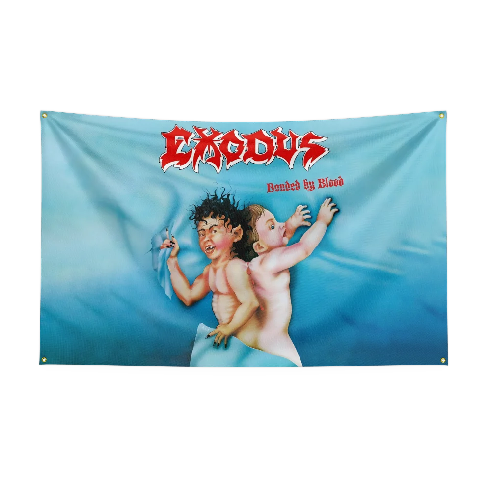 3x5 Ft Exodus Thrash Metal Rock Band Flag – Polyester Digital Printing Banner for Bedroom Wall Art & Outdoor Tapestry Decoration - Premium flag from Lizard Vigilante - Just $17.99! Shop now at Lizard Vigilante