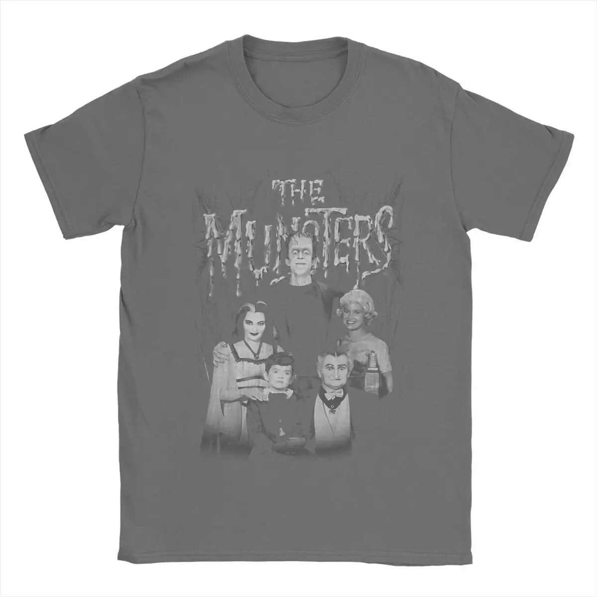 Munsters Family Portrait Men’s T-Shirt – Retro Gothic Humor in Iconic Cotton Comfort - Premium t-shirt from Lizard Vigilante - Just $23.99! Shop now at Lizard Vigilante