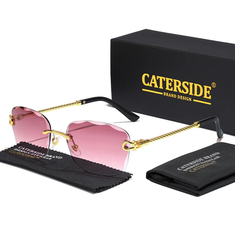 Rimcutter Royale: Caterside Retro Gradient Sunglasses – Blade Lens Street Icon Shades - Premium shades from dsers - Just $15.99! Shop now at Lizard Vigilante