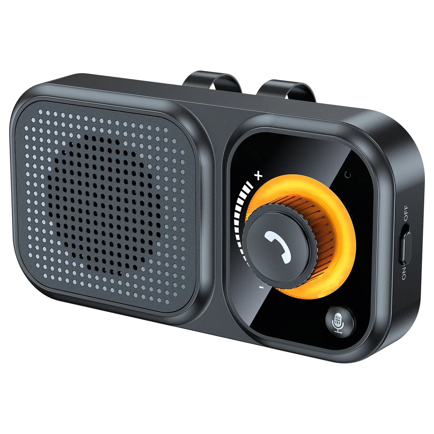 Bluetooth 5.4 Speaker Handsfree Car Kit Sun Visor Clip Wireless Audio Receiver Speakerphone Wireless Stereo MP3 Music Player