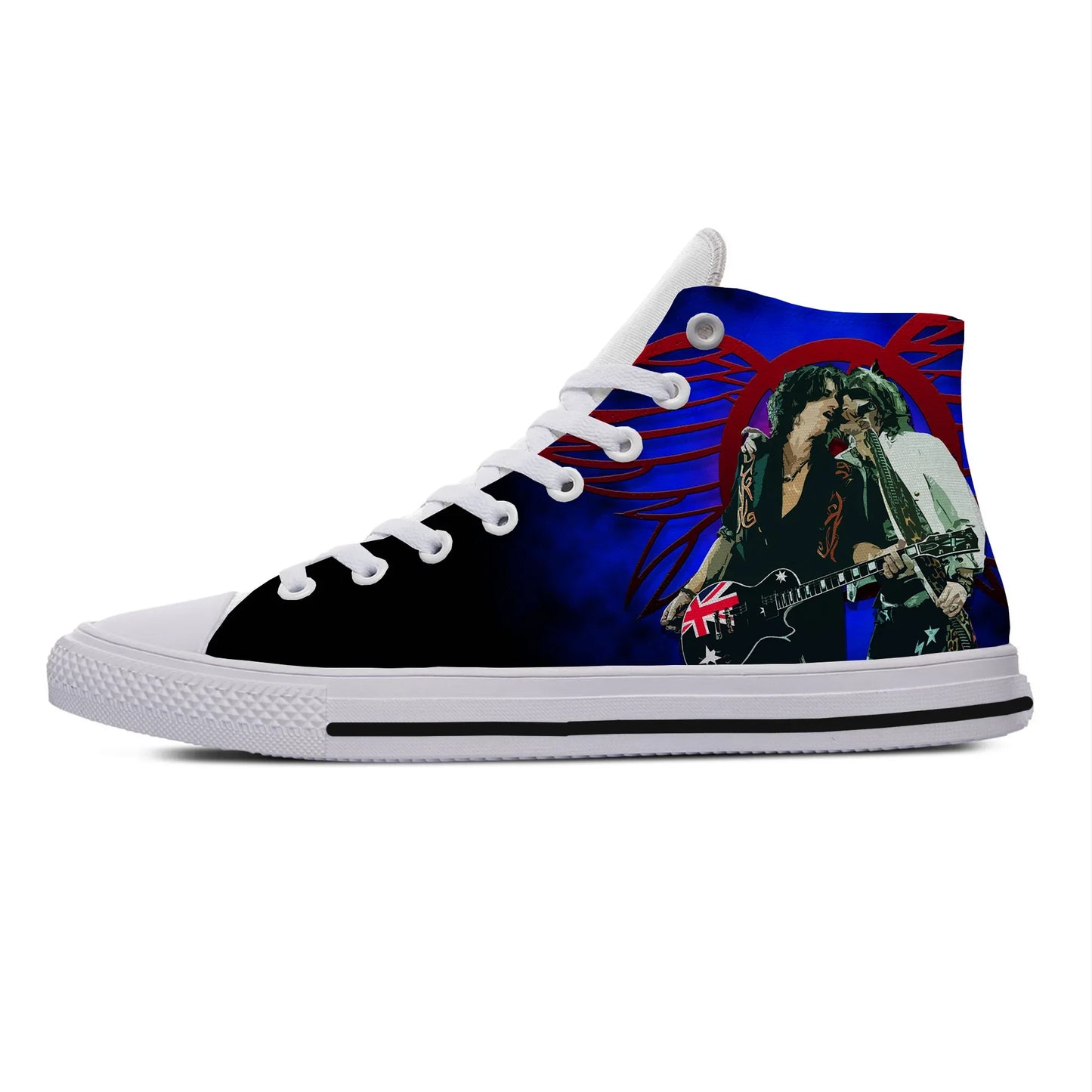 Aerosmith High Top Sneakers for Women Men Casual Rock Band Board Shoes High Quality Canvas Ankle Shoes - Premium sneakers from Lizard Vigilante - Just $42.88! Shop now at Lizard Vigilante