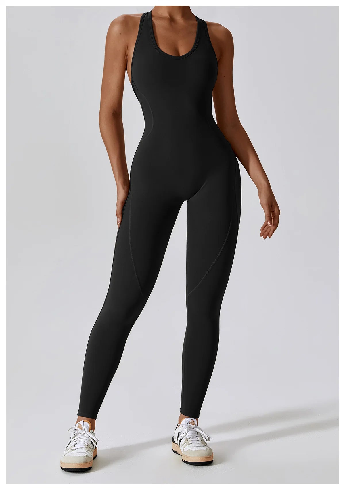 Seamless Yoga Jumpsuit - All-in-One Workout Outfit for Women - Premium bodysuit from Lizard Vigilante - Just $38.88! Shop now at Lizard Vigilante