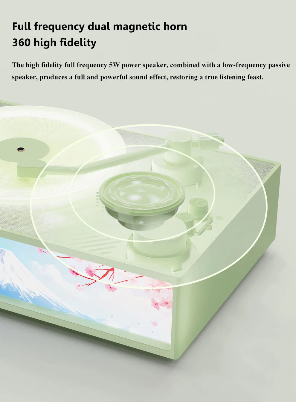 Wireless Vintage Bluetooth Speaker Portable Aromatherapy Atmosphere Light Painting Surround Sound MP3 Music Player Long Enduranc