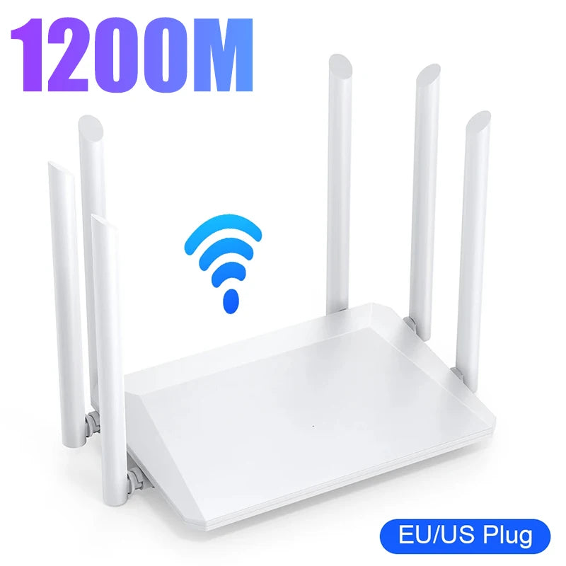 ⚡ EWIND HellSignal 1200M WiFi Router — Dual-Band 6-Antenna Monster for Gaming, Streaming & Digital Warfare