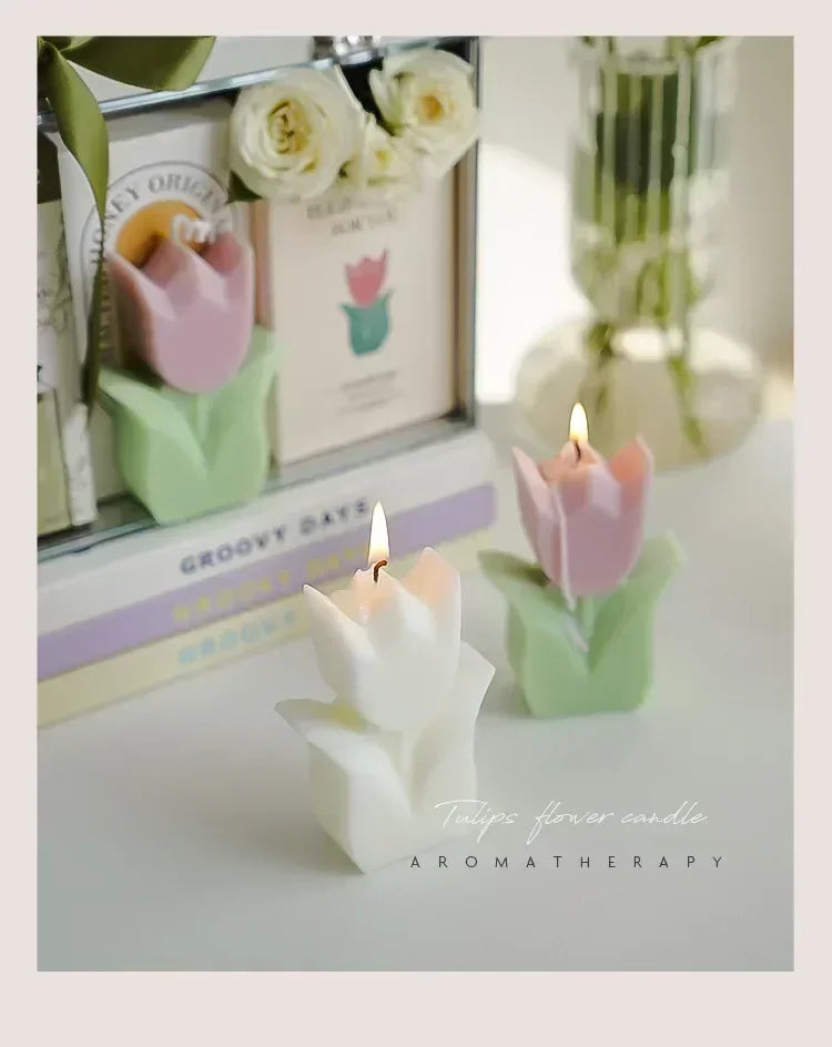 Exquisite Tulip-Fragrance Candles: Ideal Wedding Keepsakes, Luxurious Home Ambiance & Heartfelt Birthday Presents for Women