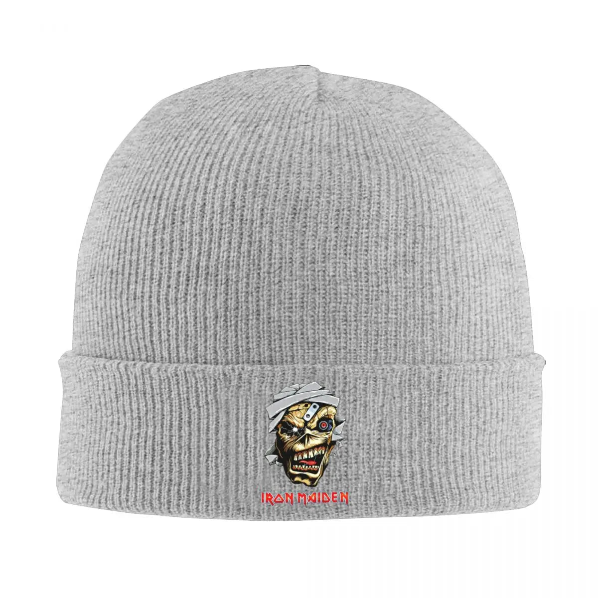 Iron Maiden Band Knitted Beanie Hat – Unisex Winter Skull Cap, Warm and Stylish Casual Knit Beanie for Men & Women - Premium  from Lizard Vigilante - Just $19.88! Shop now at Lizard Vigilante