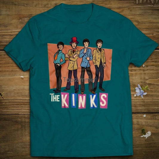 The Kinks T-Shirt Pete Quaife Dave Davies Ray Davies Mick Avory - Lizard Vigilante