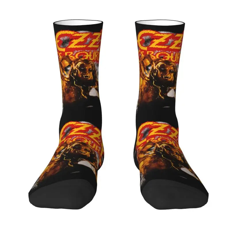 Ozzy Osbourne British Rock Heavy Metal 3D Printed Crew Socks - Premium socks from Lizard Vigilante - Just $18.88! Shop now at Lizard Vigilante