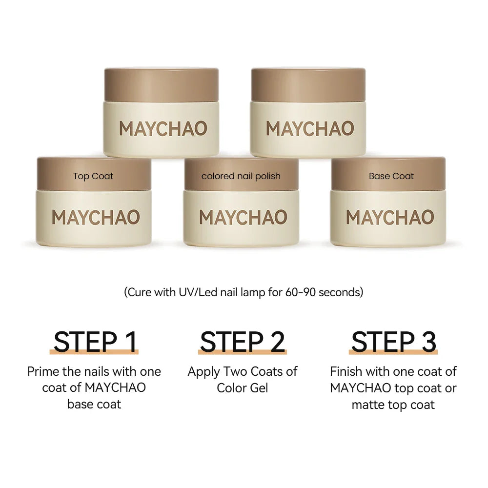 MAYCHAO 15G Nail Gel Polish Multifunctional Mixing Gel Base Coat Primer UV LED  Enhancer  Soak Off Semi Permanent Nail Art Varni