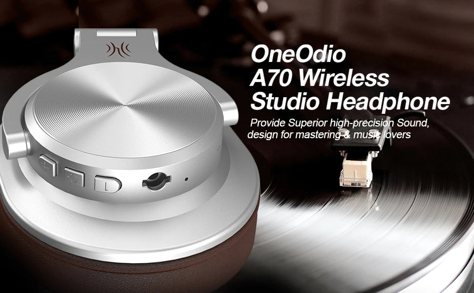 Oneodio Fusion A70 Bluetooth 5.2 Headphones - Hi-Res Audio Over Ear Wireless Headset for Studio Monitoring & DJ Use - Premium headphones from Lizard Vigilante - Just $69.69! Shop now at Lizard Vigilante