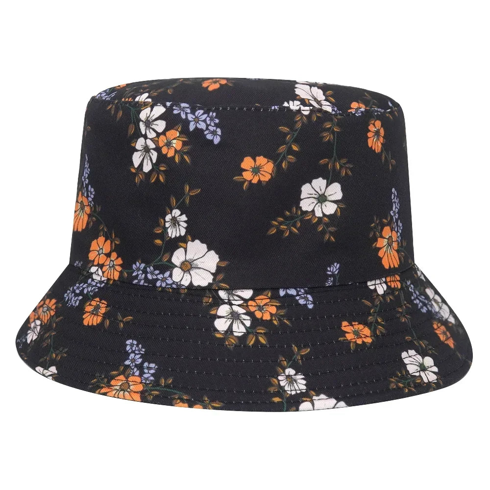 Summer Sun Protection Bucket Hat for Men Women Panama Cap Print Hip Hop Gorros Fishing Fisherman Hat Double Side Wear Fashion - Premium T-Shirts from Lizard Vigilante - Just $7.99! Shop now at Lizard Vigilante