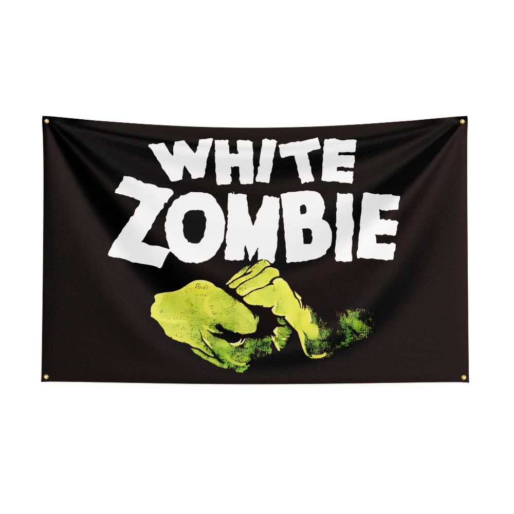 3x5 Ft Heavy Metal Rock Band WHITE Zombies Flag – Polyester Digital Printing Banner for Bedroom Wall Art & Outdoor Tapestry Decoration - Premium banner from Lizard Vigilante - Just $17.99! Shop now at Lizard Vigilante