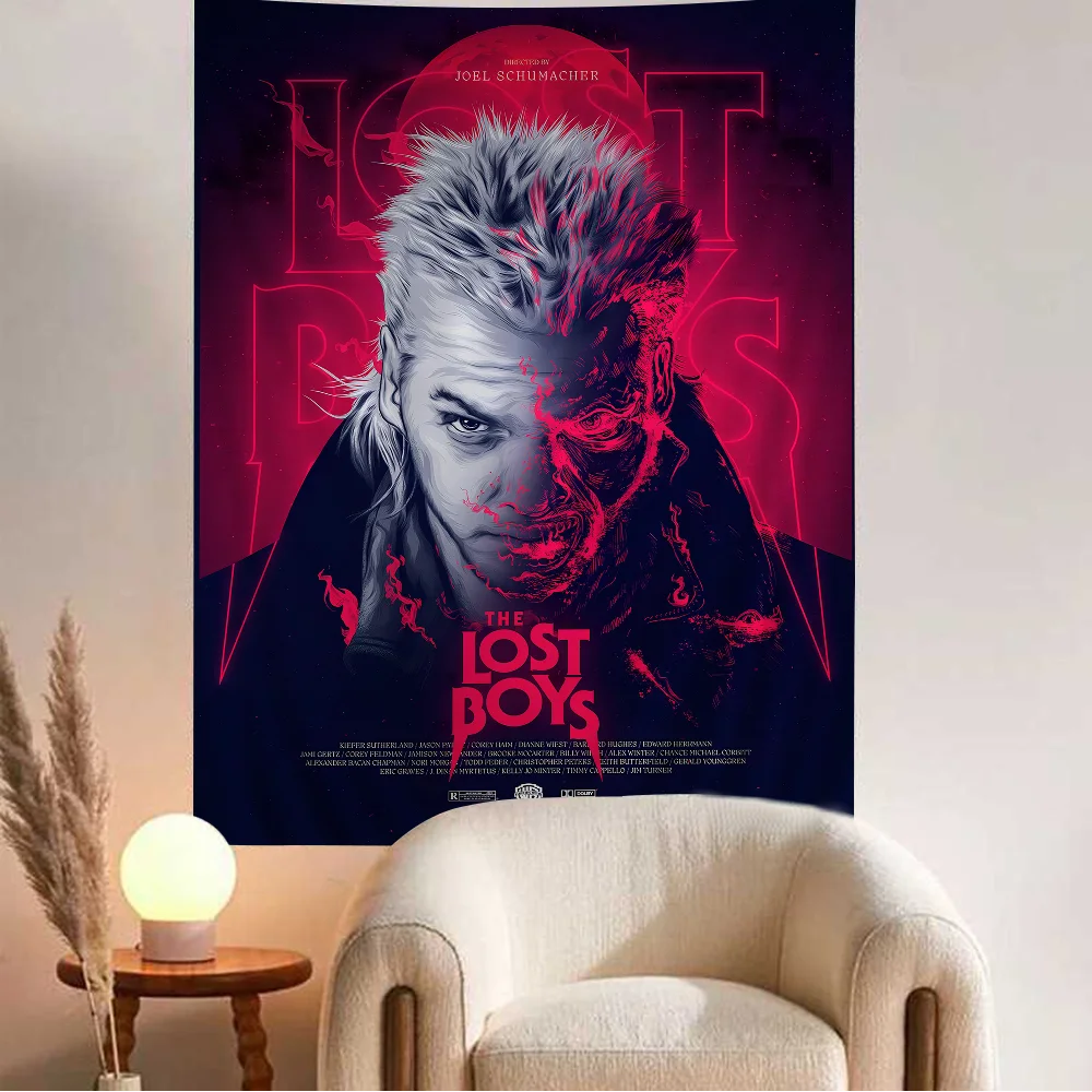 Lost Boys 1987 Movie Hippie Wall Hanging Tapestries Art Science Fiction Room Home Decor Kawaii Room Decor - Premium  from Lizard Vigilante - Just $11.99! Shop now at Lizard Vigilante