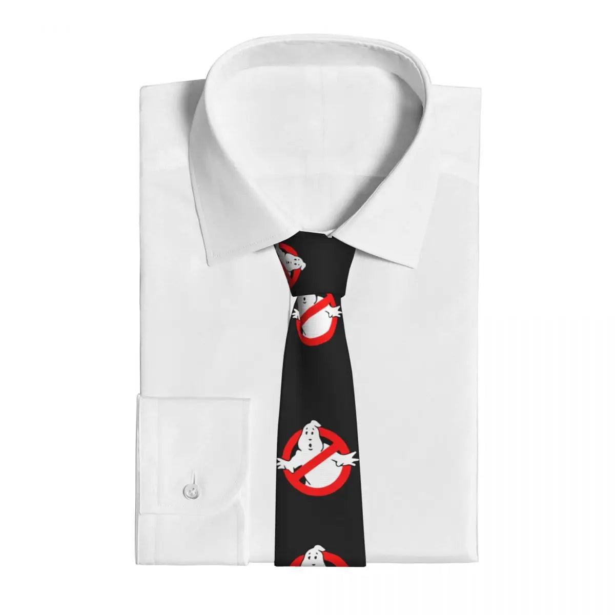 Ghost Busters Neck Tie Funny Movie Retro Trendy NeckTies For Adult Wedding Great Quality Collar Tie Printed Necktie Accessories - Lizard Vigilante