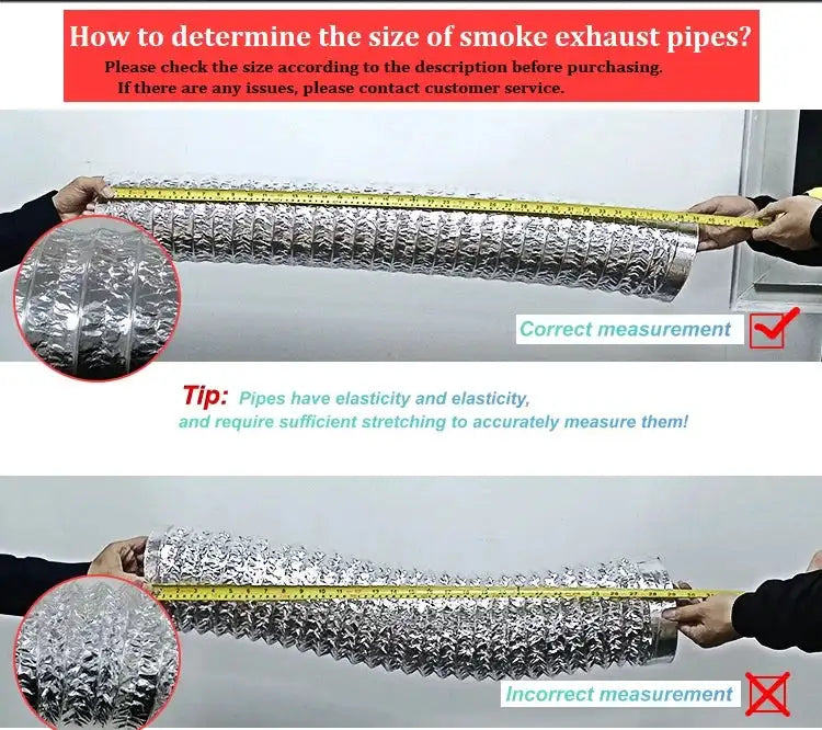 ∅150mm Double Layer Aluminum Foil Pipe Flexible Ventilation Duct for Kitchen Bathroom Extractor Dryer Fan Grow Tent 1.5m-6m