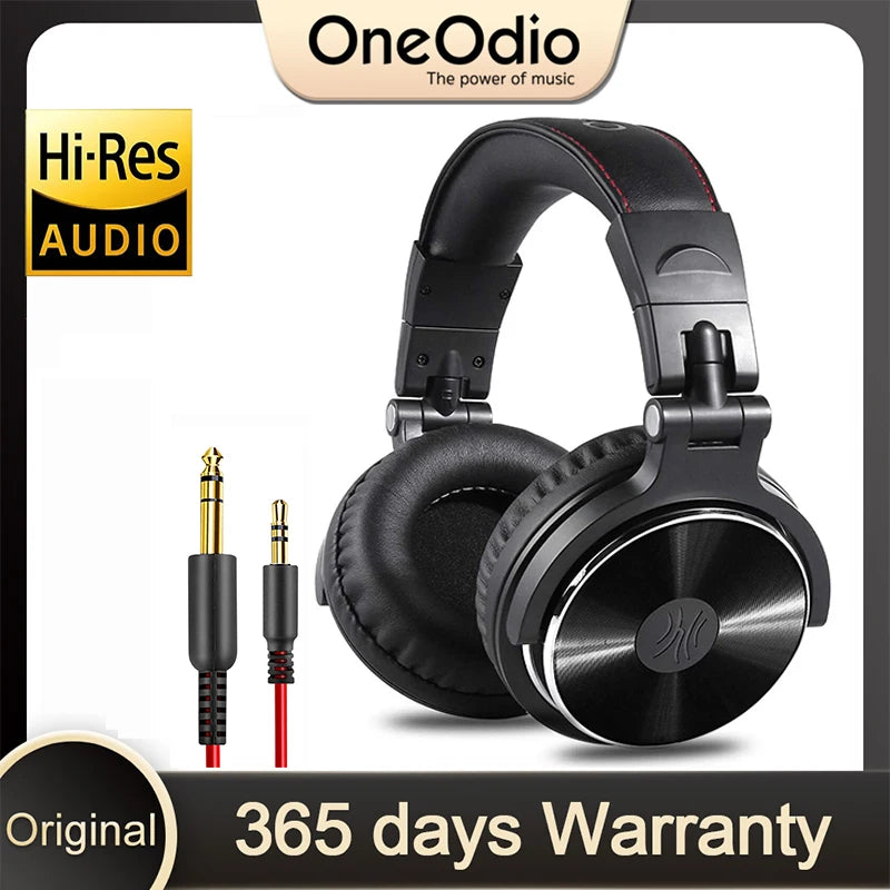 OneOdio Over-Ear HiFi Studio DJ Headphones – Wired Monitor Music & Gaming Headset with 3.5mm/6.3mm Dual Ports, Mic for Phone, PC, and DJ Use - Premium headphones from Lizard Vigilante - Just $58.88! Shop now at Lizard Vigilante