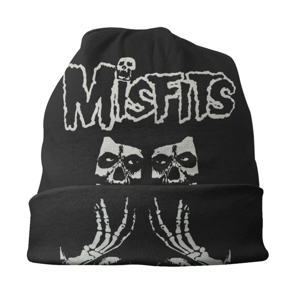 Misfits Horror Punk Rock Knit Beanie – Unisex Winter Skull Cap for Men & Women - Premium beanie from dsers - Just $19.99! Shop now at Lizard Vigilante